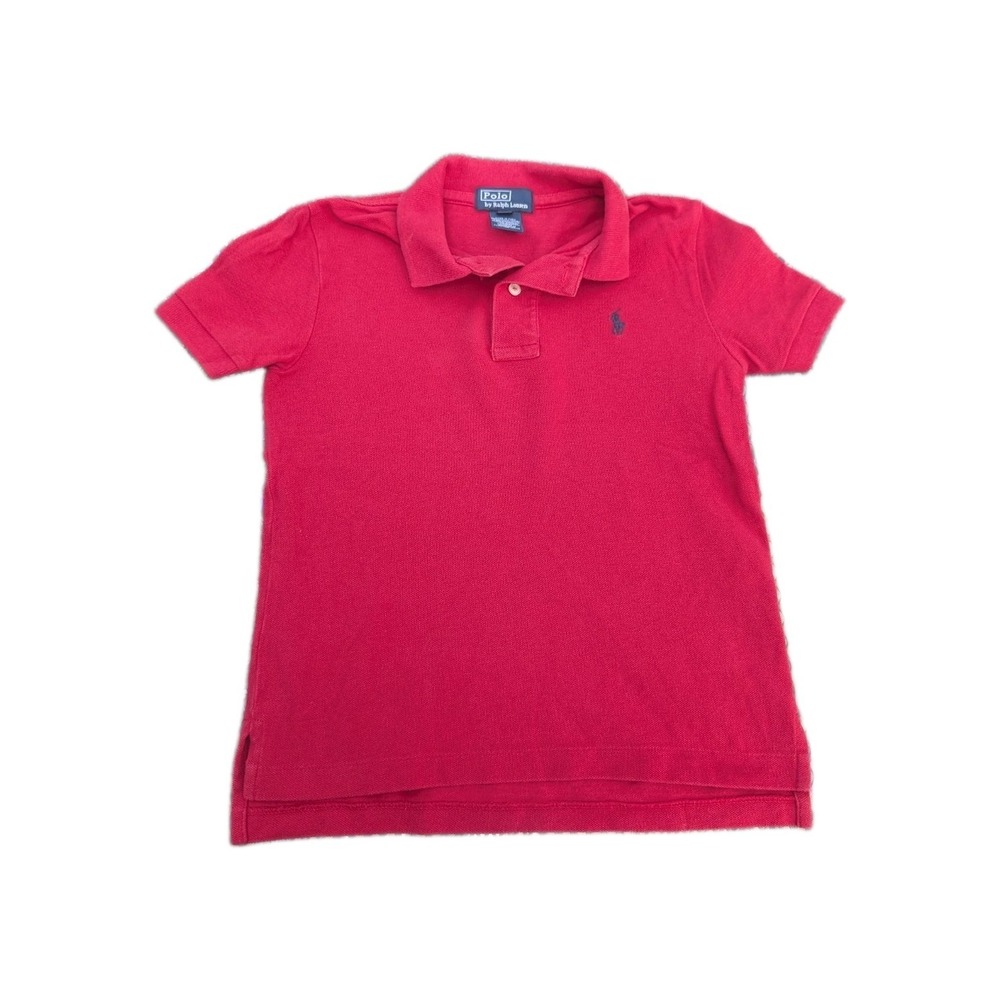 Polo by Ralph Lauren Toddler Boys Red Polo Shirt Short Sleeve Size 4T Cotton